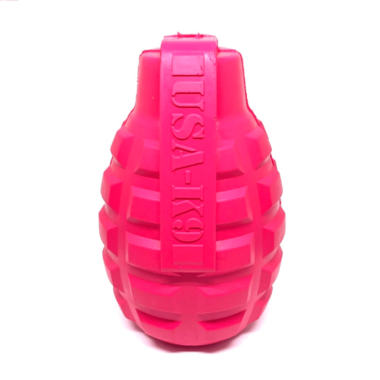 Pink Latex Grenade Dog Chew Toy