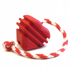 Red Love Heart Chew Toy from Rover Pet Products