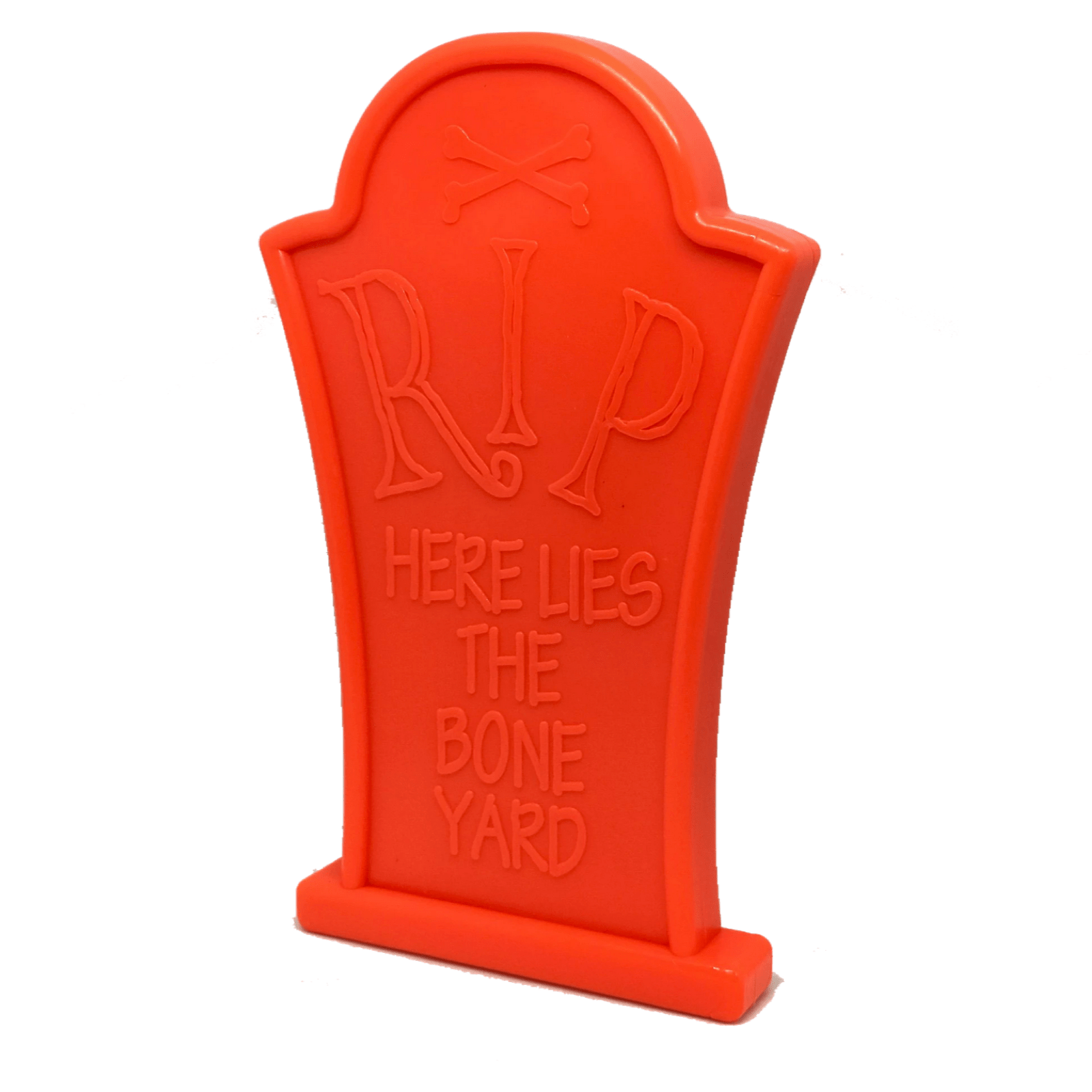 Orange nylon headstone dog toy power chewer toy from Sodapup Dog Toys and Rover Pet Products