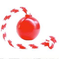 Red Cherrybomb Chew Toy from Rover Pet Products and Sodapup Dog Toys