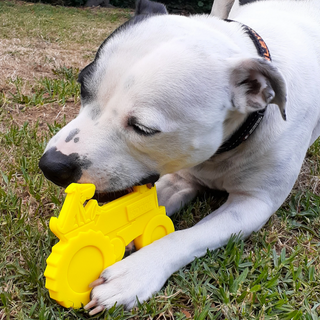 Dog Chew Toy Nylon Tractor Yellow from Rover Pet Products