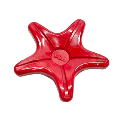 Nylon Starfish from Sodapup Dog Toys and Rover Pet Products. Heavy duty,  power chewer dog toy. Red. 30 Day replacement guarantee.