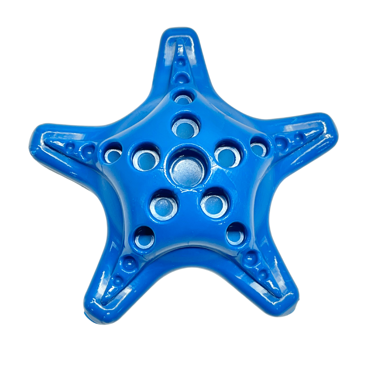 Blue Nylon Starfish from Rover Pet Products and Sodapup Dog Toys. Power Chewer Dog Toy.